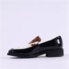 Marco Moreo Maura Fur Slip On Loafer - Black Cow